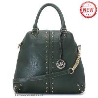 michael kors bowling stud medium groen boekentassen Tassen In Amerika seyqp493